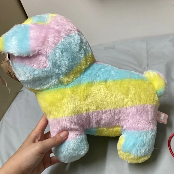 Rainbow Bulldog Plush - Picture 2 of 3